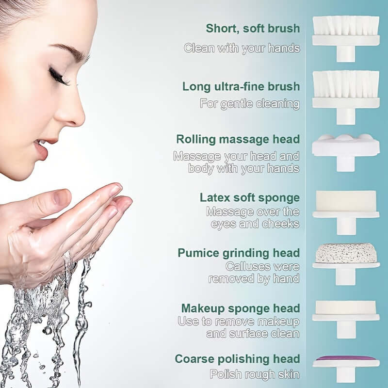 7 In 1 Electric Facial Cleansing Brush