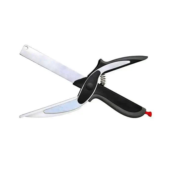 2 in 1 Clever Cutter, Knife & Cutting Board Scissors