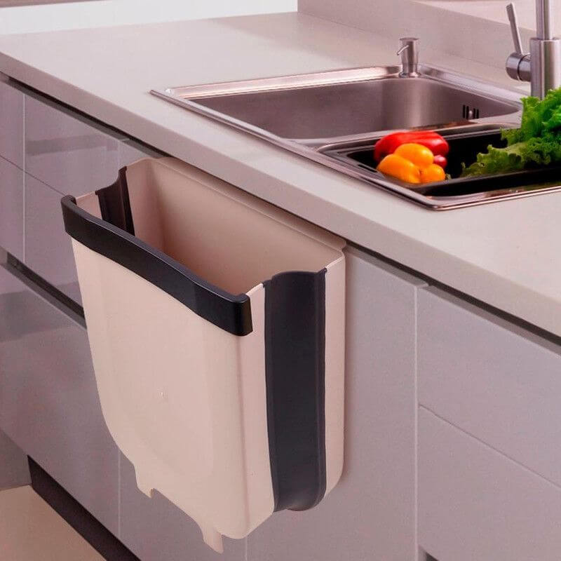 Kitchen Cabinet Foldable Trash Can