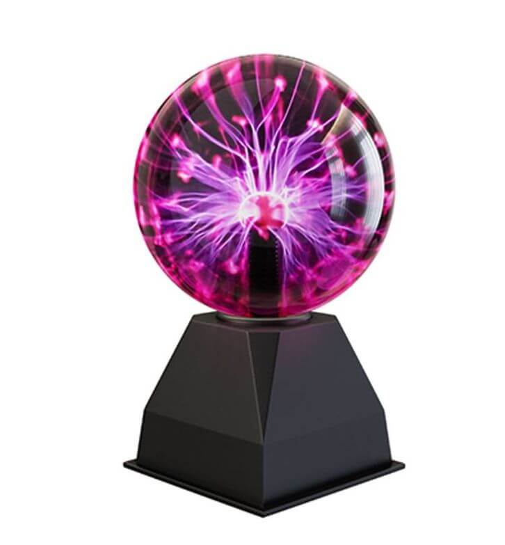 1pc Plasma Ball Light, 12.7 Cm, Touch And Sound Activated Lightning Globe