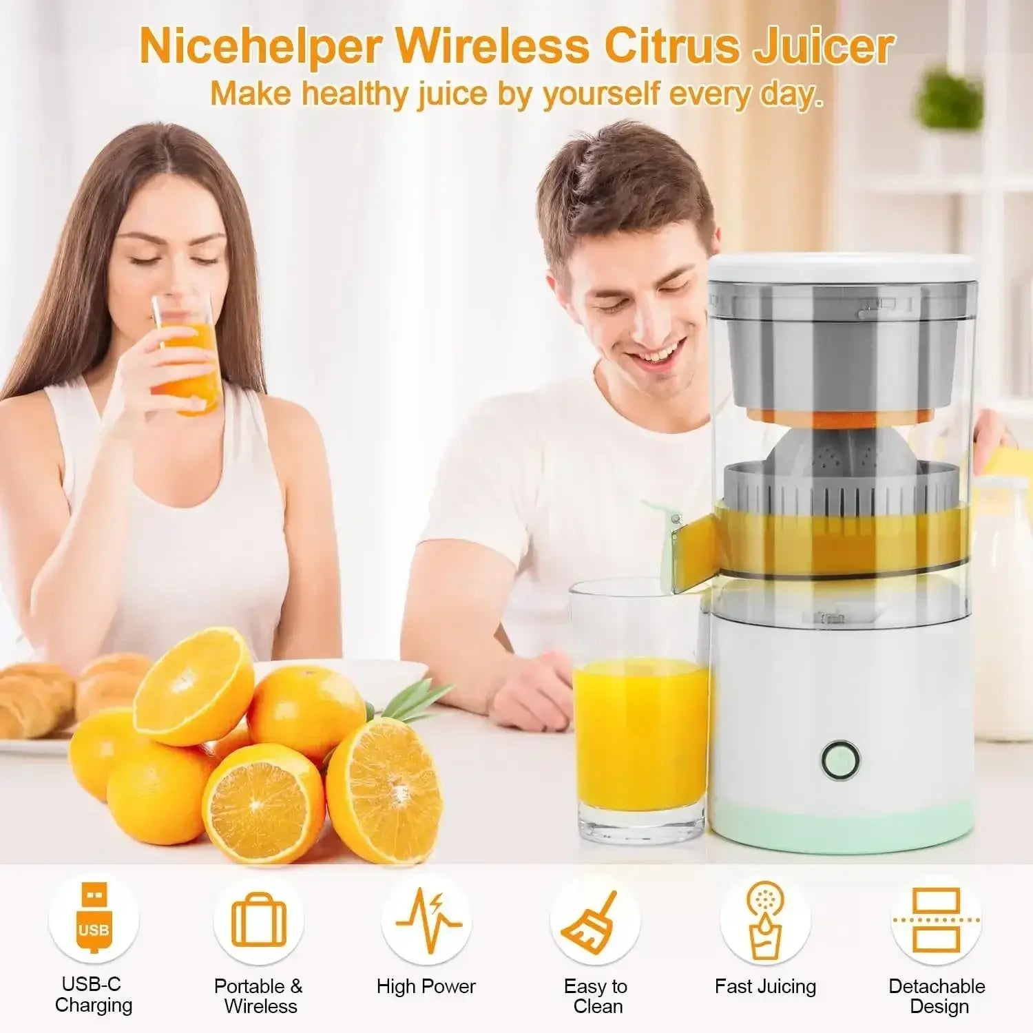 Portable Electric Juicer USB Charging