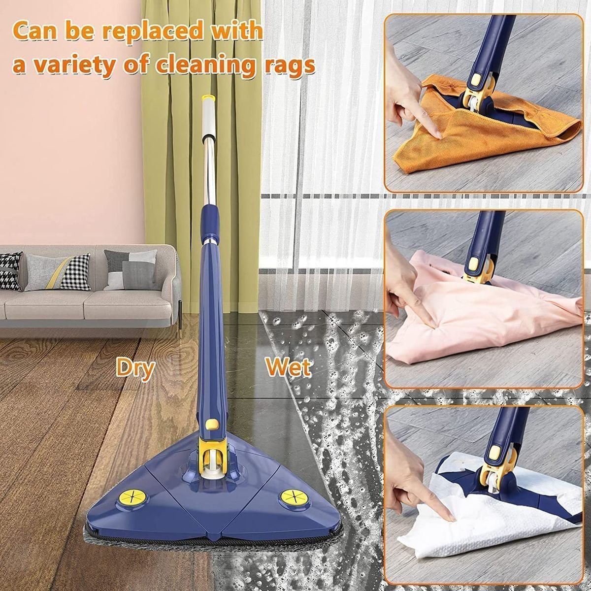 Rotable Triangular Mop