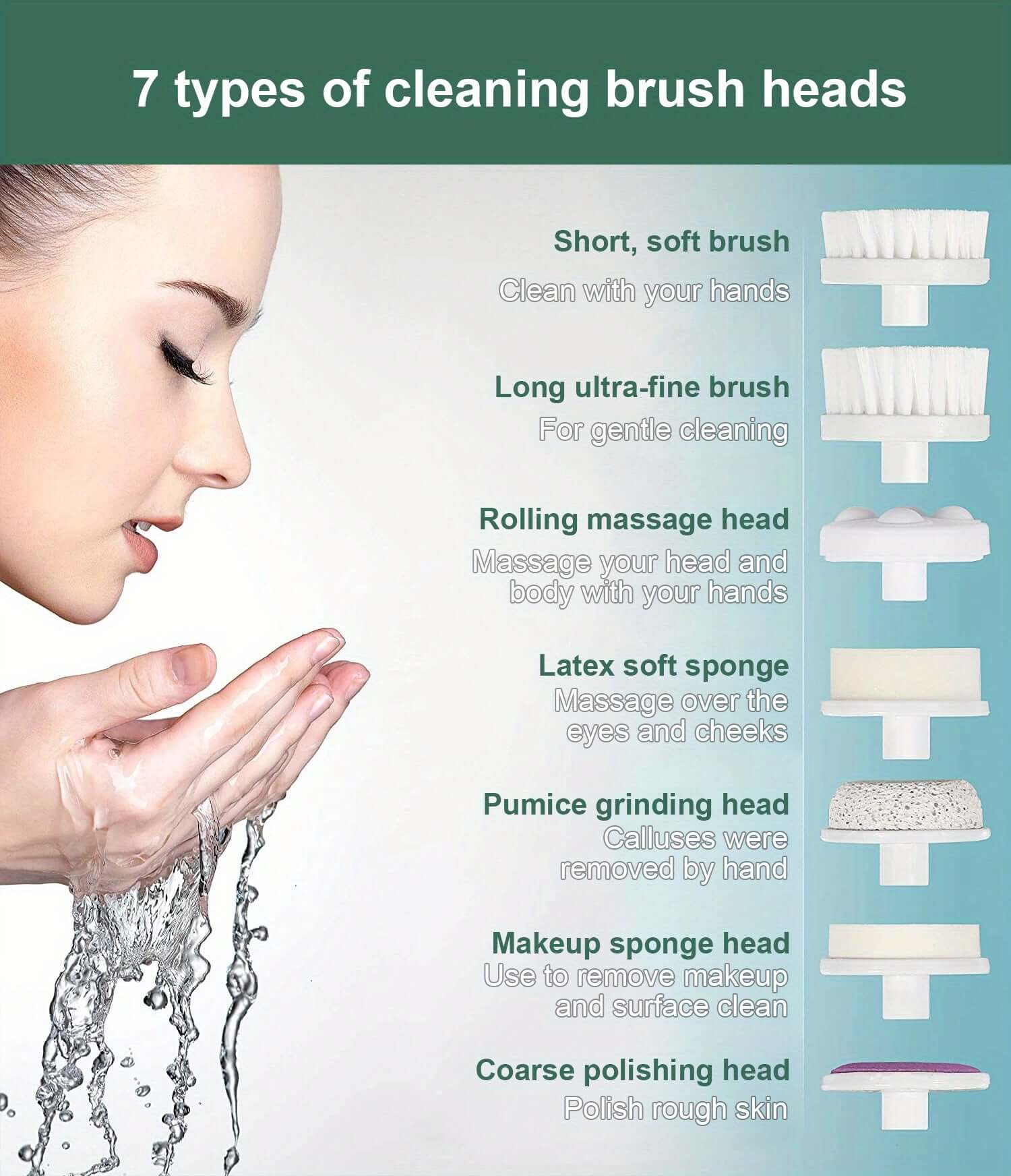 7 In 1 Electric Facial Cleansing Brush